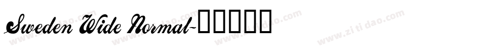 Sweden Wide Normal字体转换
